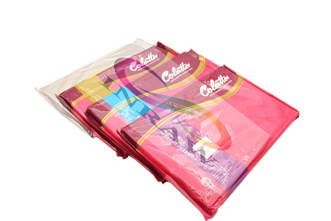 Colatta Dark Compound Chocolate Bar 1kg - Dark Compound Chocolate