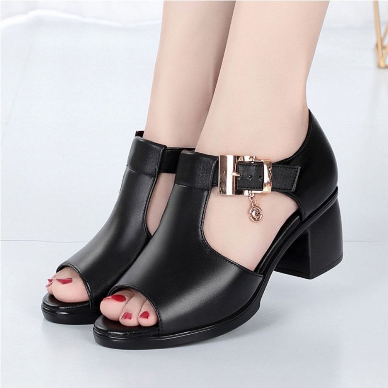 Giày sandal nữ da mềm đế êm ( Cao 5cm ) Phong Cách Hàn Quốc LSD115