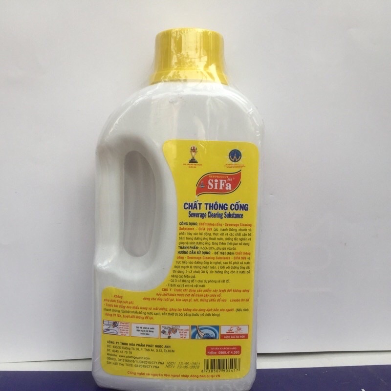 Thông cống, bồn cầu SIFA999 - 1400ml SIÊU MẠNH .