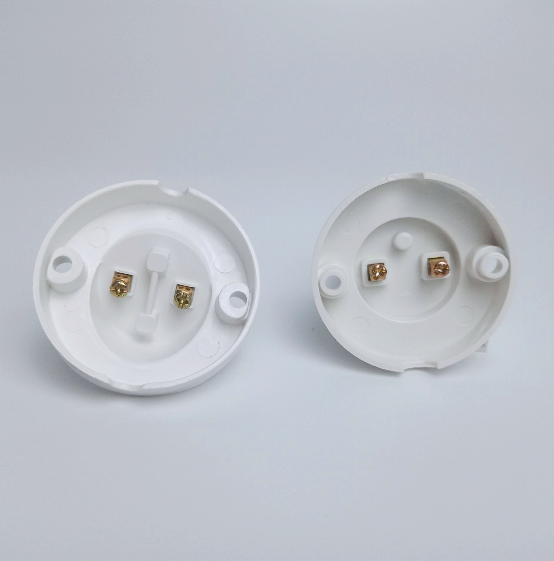 Eyeless lamp mount ốp wall ceiling E27 angling 45 Độ or square straight 90 Độ tail spin fi 27mm