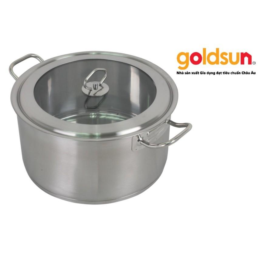 Bộ nồi 3 đáy chống dính cao cấp cho bếp từ Goldsun GH20-5309SG