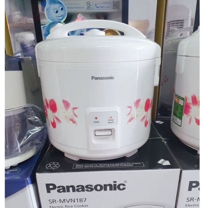 1,8 liter Panasonic rice cooker sr-mvn187hra 99% authentic Malaysian product for 4-6 people-non-stick pot 12 months warranty
