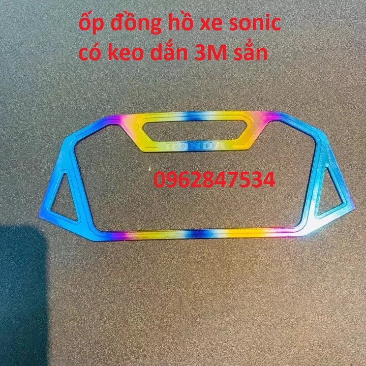 Ốp titan đồng hồ xe sonic - Vindecal BD