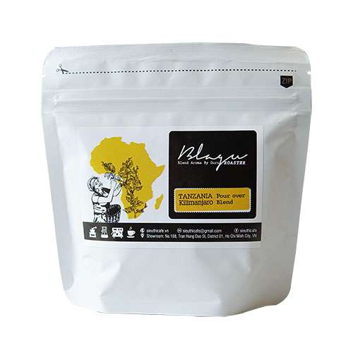 CÀ PHÊ HẠT BLAGU ĐÃ RANG TANZANIA KILIMANJARO, LIGHT- MEDIUM ROAST, 300G