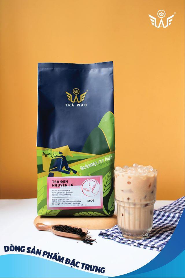 Trà WAO đen nguyên lá gói 500g