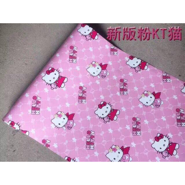 Giấy Dán Tường Kitty Hồng (Dài 10m, Rộng 45cm)