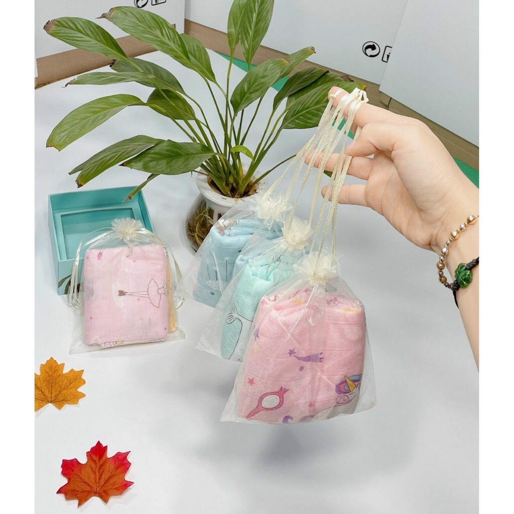 Set 10 chiếc khăn sữa sợi tre cho bé