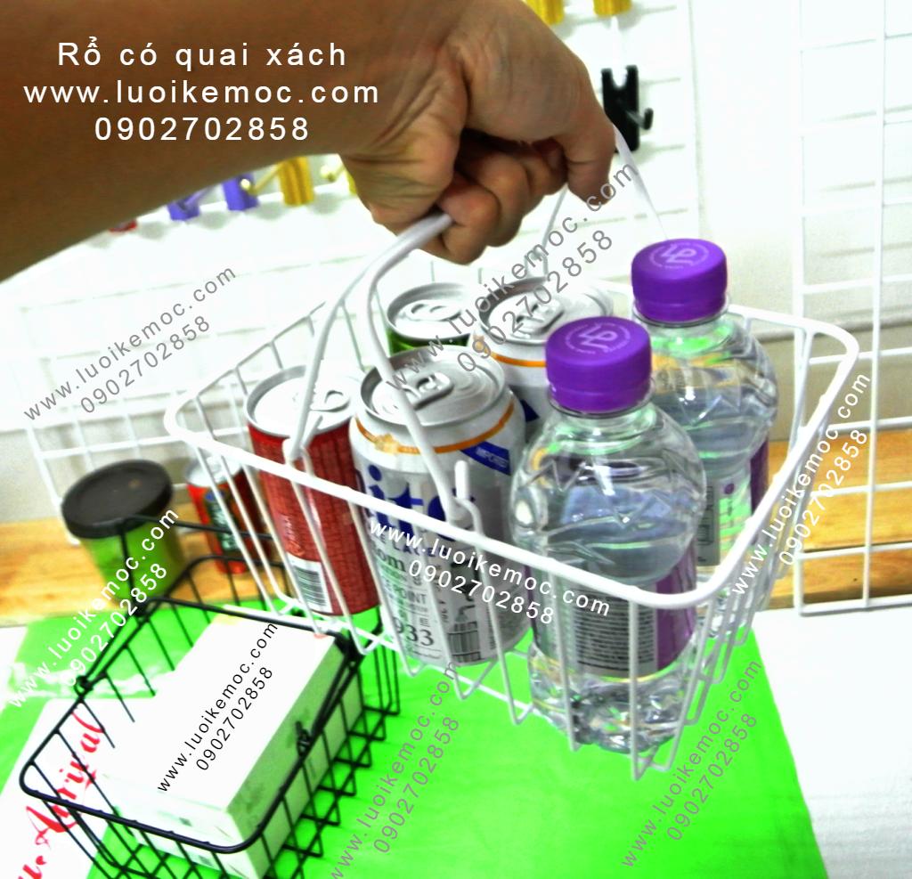 [HCM]GIỎ SIÊU THỊ X1 ĐEN HỒNG TRẮNG