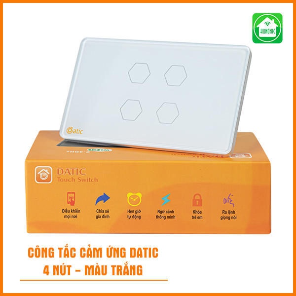 Công Tắc Cảm Ứng Datic – 4 Nút
