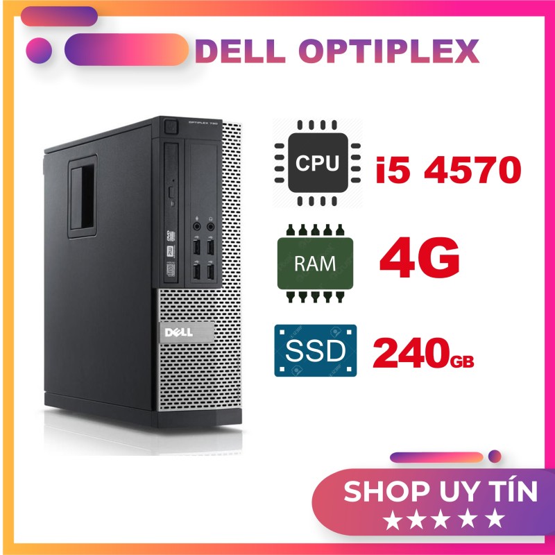 Bảng giá [HOT SALE] Cây máy tính để bàn - PC đồng bộ Dell Optiplex 3020 core i5 4570/ ram 4GB/ SSD 240GB bảo hành 12 tháng, hàng chính hãng Phong Vũ
