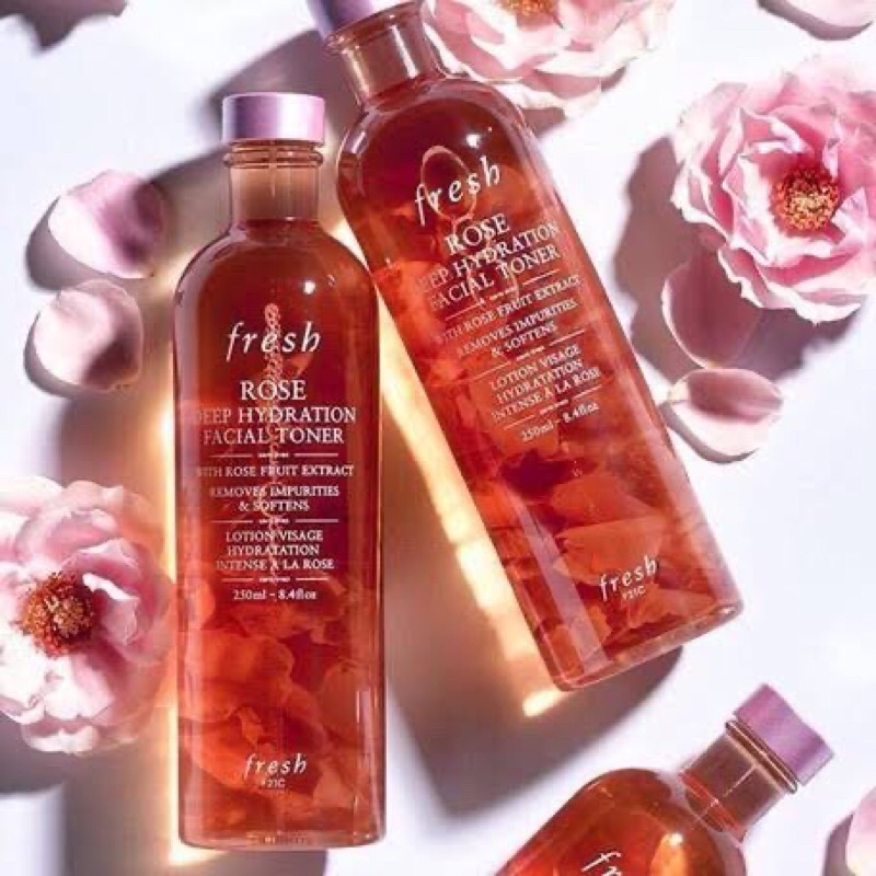 Nước hoa hồng Fresh Rose Deep Hydration Facial Toner