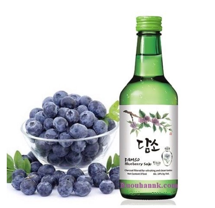 Soju nhập khẩu hàn quốc damso chai 360ml đủ vị