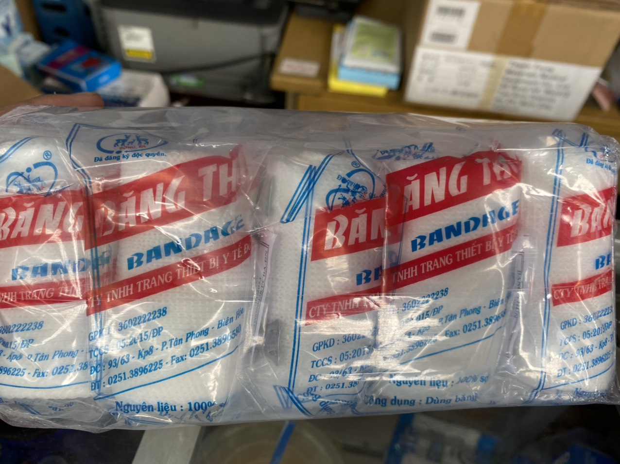 [HCM]Lốc 10 cuộn Băng Thun 2 MÓC ĐÔNG FA