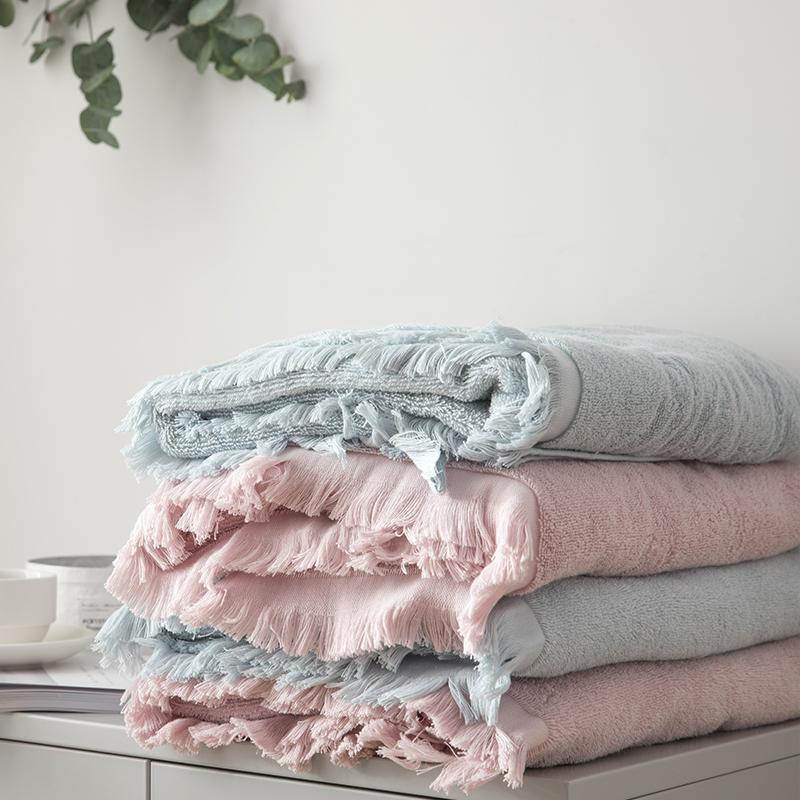 Hàn Quốc Trong Tua Rua Nghề Thêu 100% Cotton Dày Rửa Mặt Khăn Mặt Người Lớn Tắm Khăn Tắm Vài Khăn Mặt Khăn Tắm