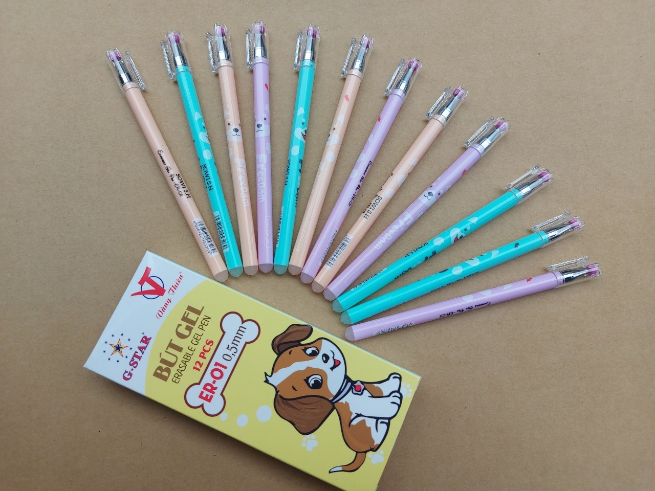 5  CÂY BÚT NƯỚC XÓA ĐƯỢC G-STAR ER-01( Phân loại màu)