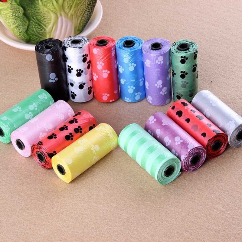 COMBO 5 Cuộn Rác Dọn Phân Cho Thú Cưng Chó Mèo