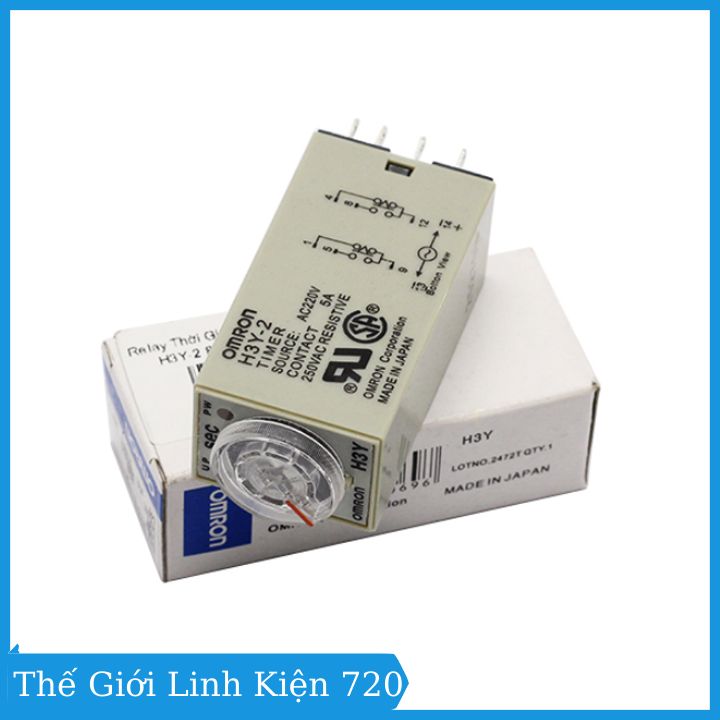 Relay Thời Gian Timer Omron H3Y-2 8P 220V