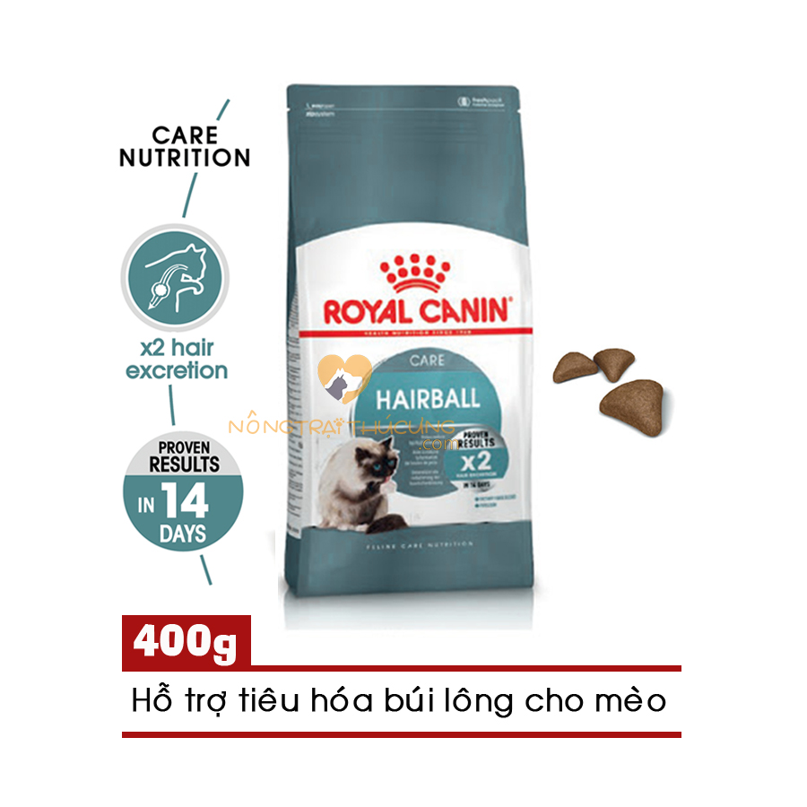 Thức Ăn Mèo Tiêu Búi Lông Royal Canin Hairball 400g - [Nông Trại Thú Cưng]