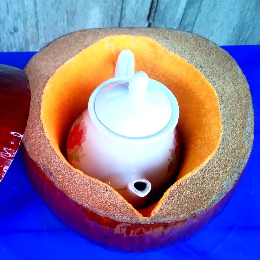 Vỏ bình trà bằng trái dừa khô