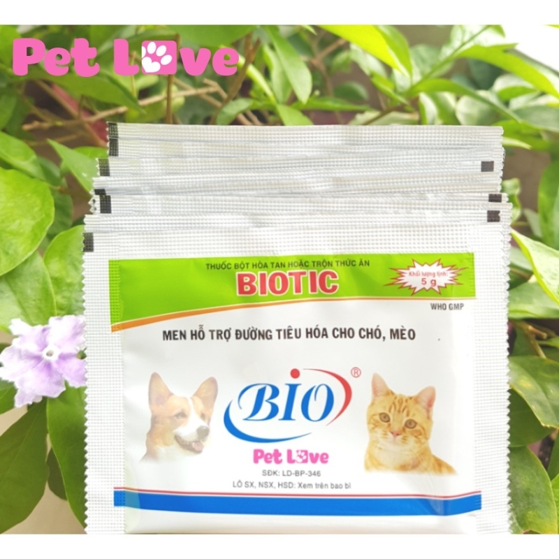 ✣✿ vn017 Combo 10 gói men tiêu hóa Biotic cho chó mèo