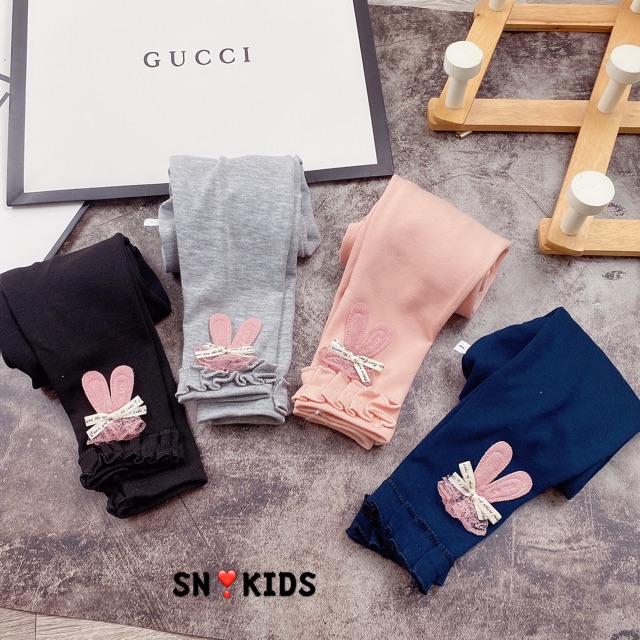 Quần Lenging Lơ Thỏ Cho Bé Size 8-22Kg