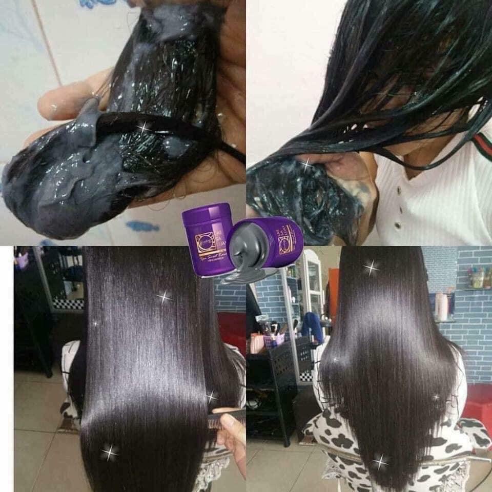 (Nội Địa Thái Lan) Kem ủ tóc lụa mềm mượt Keratin Lae Sa Luay Spa Smooth Thái Lan 250ml