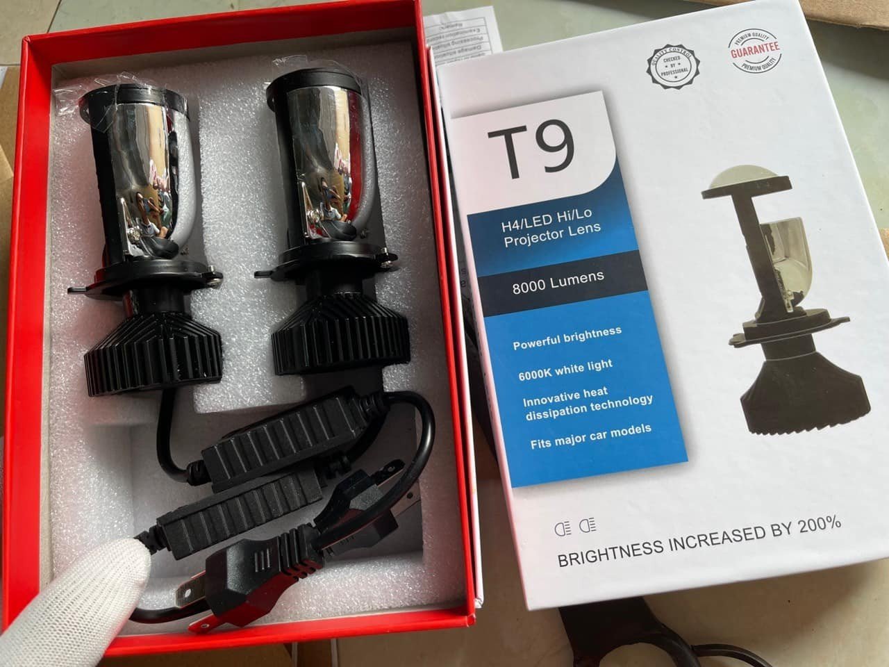Đèn Pha Led Bi cầu T9 Chân H4 Siêu sáng - THÙY LINH TOOLS