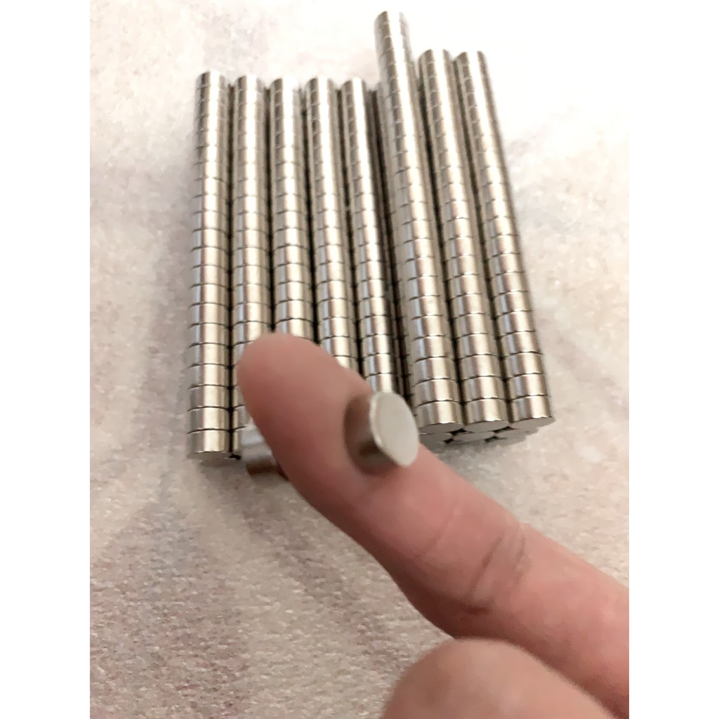 Nam châm đất hiếm D10x5mm loại từ tính cực mạnh