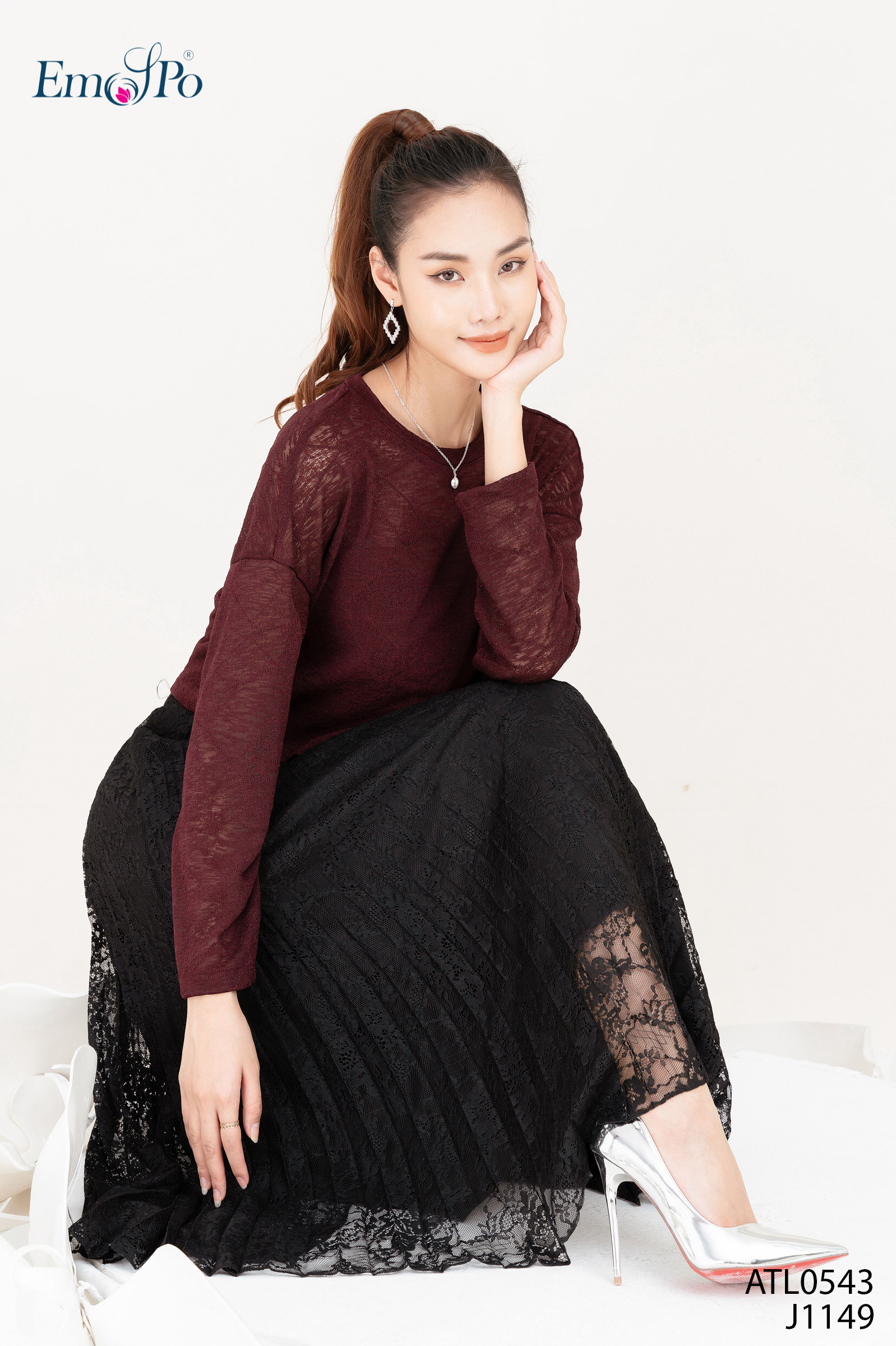Áo thun nữ cổ tròn dáng croptop EMSPO ATL0543