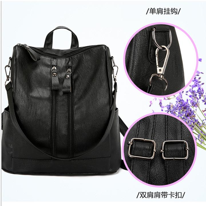 Ba lô thời trang 2 khóa dọc 650
