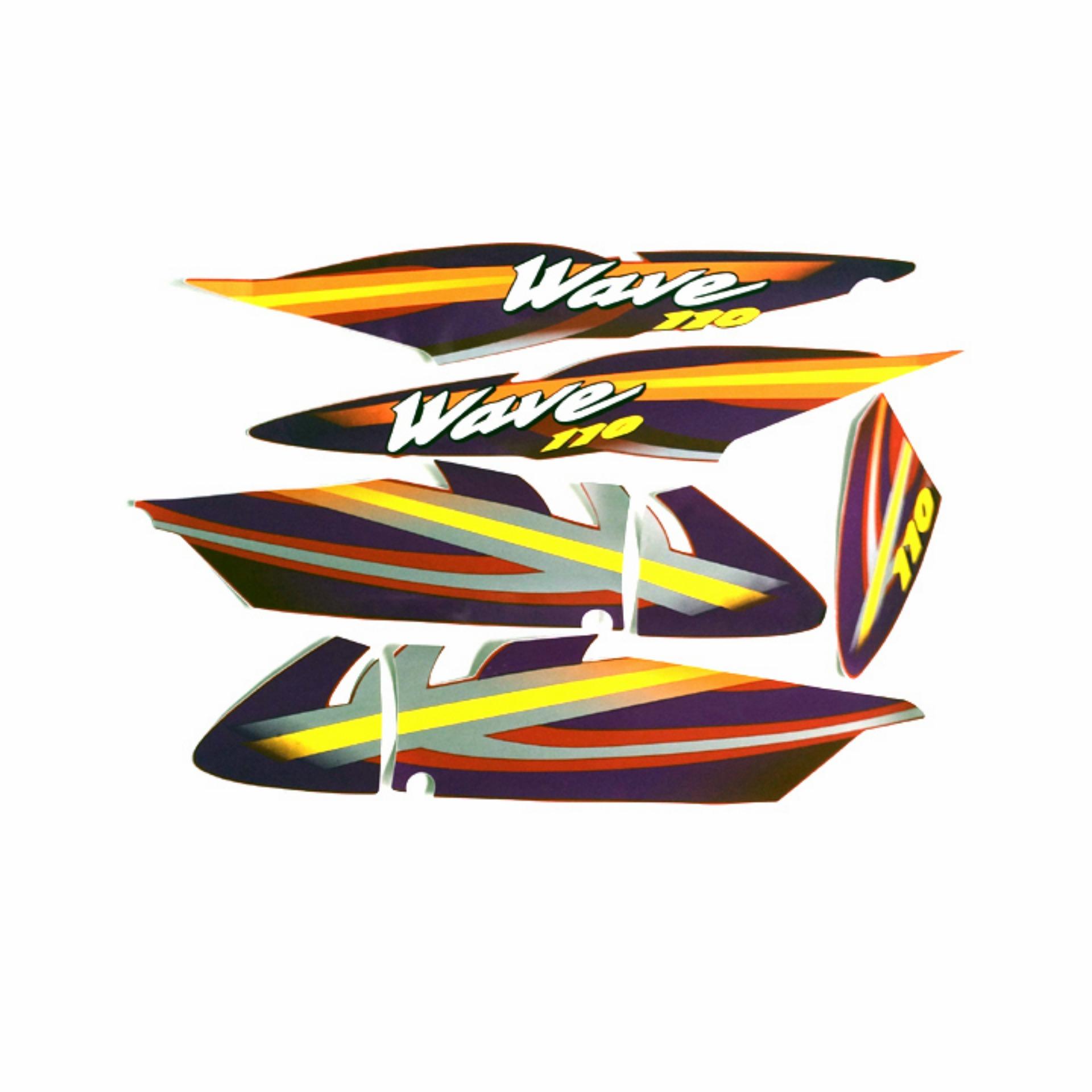 Bộ decal xe Wave 110 màu đen