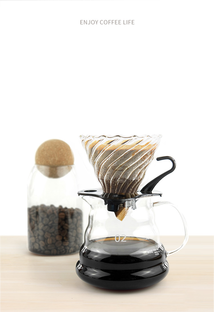 Bộ pha cà phê nhỏ giọt pour over, phễu v60, bình [600ml]