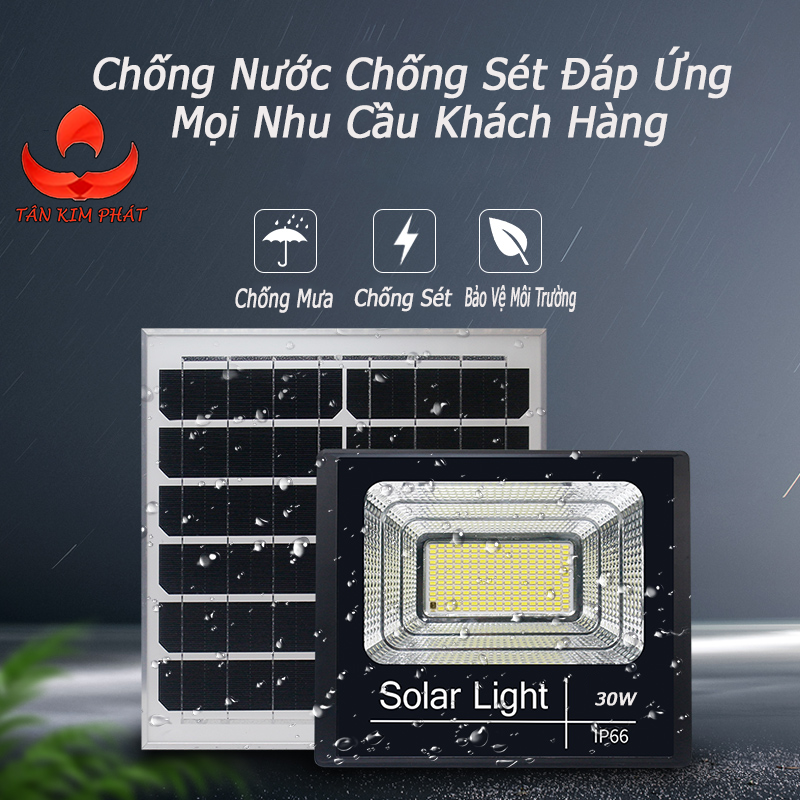 (Hàng Mới) Đèn Pha Năng Lượng Mặt Trời 30W/60W/100W/200W/300W (có tặng quà)