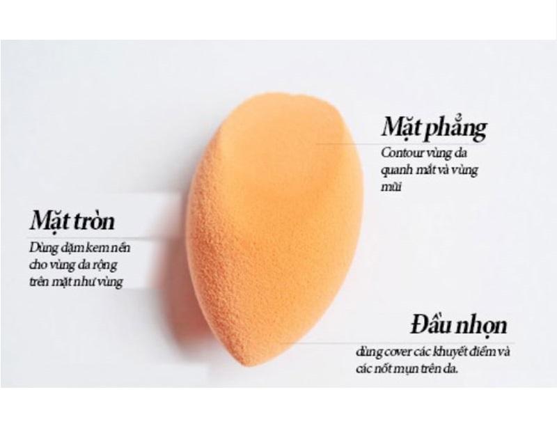 Set mút trang điểm Real Techniques By Sam & Nic 4 cái ( Cam )