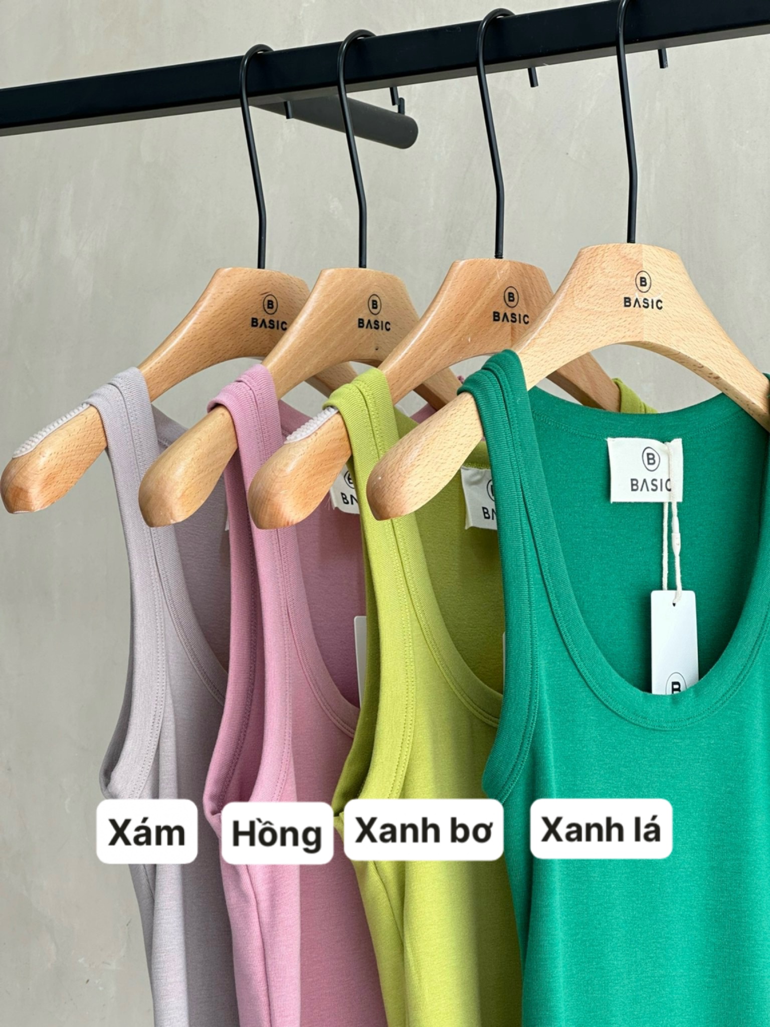 Áo ba lỗ trơn BASIC DOLLY TOP