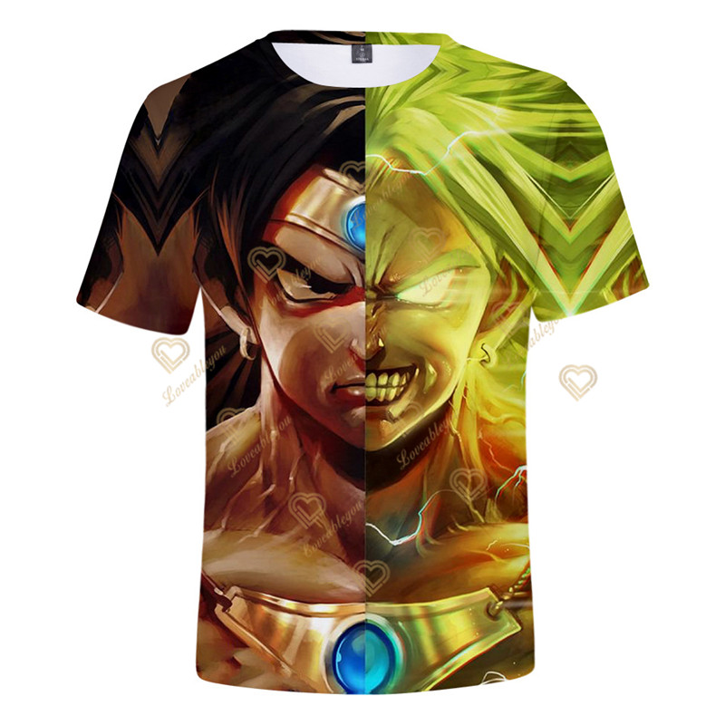 Trẻ em z t-shirt trẻ em cho cô gái cậu bé cô gái trẻ em in 3d áo phông trẻ em bé tops quần áo goku áo thun quần áo