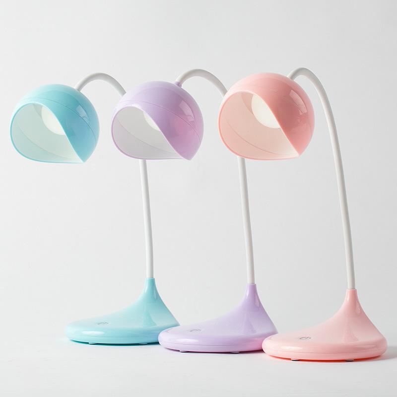 3 levels creative Tulip led touch table lamp backup battery (multicolor)-[study lamp, reading lamp, LED desk lamp, student lamp, study table lamps, desk lamps, backup lights]