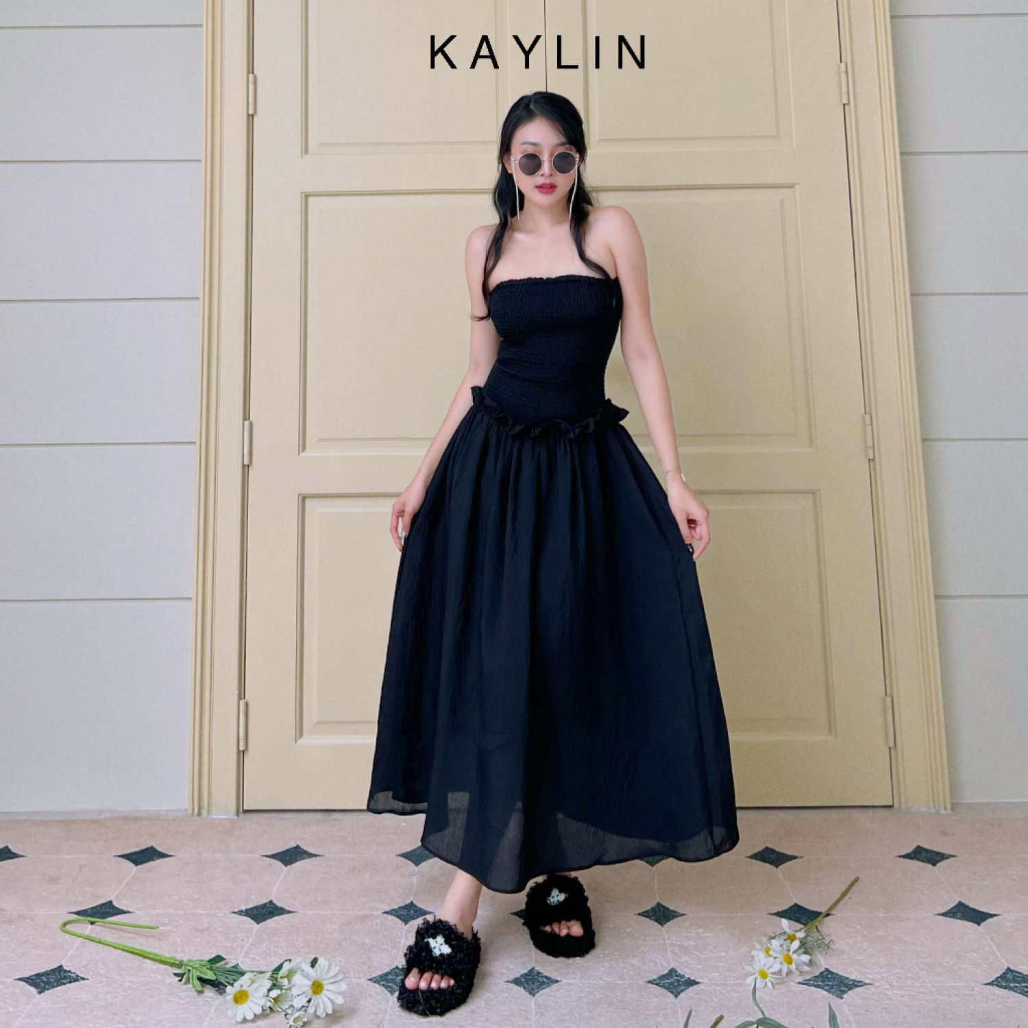 Đầm freesize dáng dài maxi cup phong cách KAYLIN - N1991
