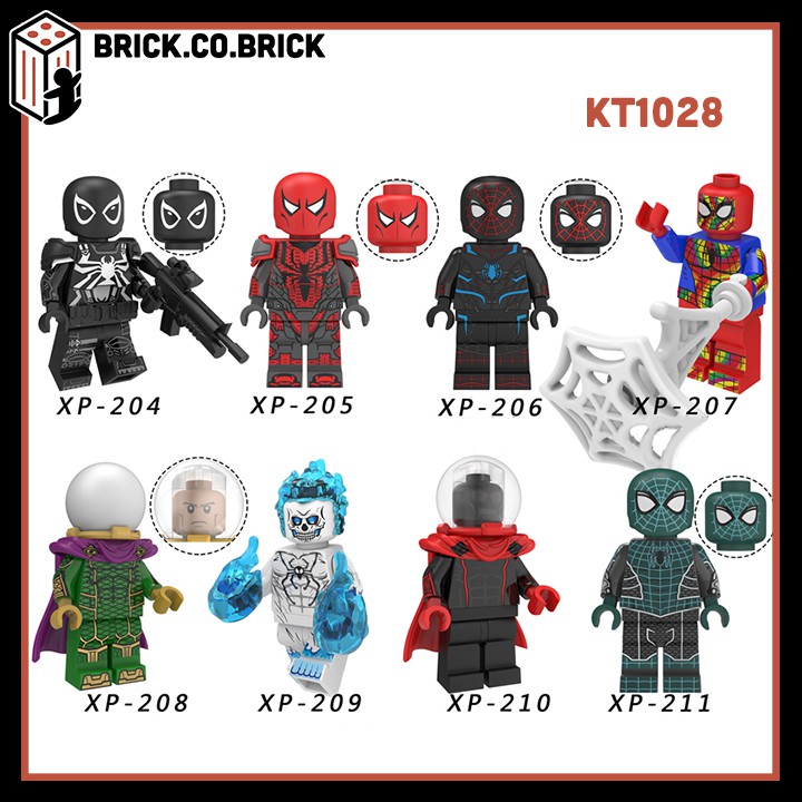 Lego Marvel Nhân vật Người nhện Minifigure Spiderman Far From Home Spider