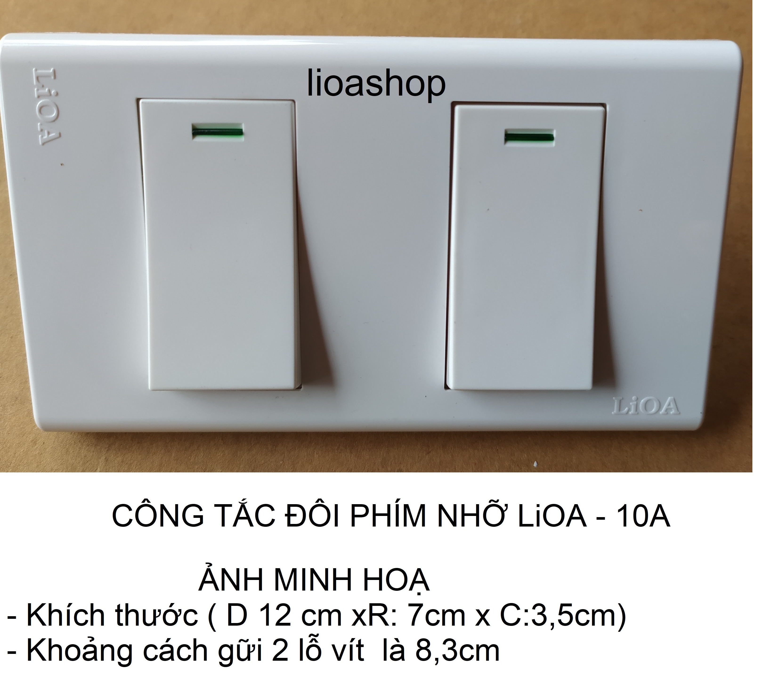 CÔNG TẮC ĐÔI 1 CHIỀU VÀ 2 CHIỀU LiOA PHÍM NHỠ