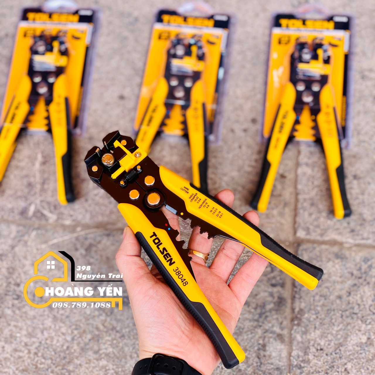 Kìm tuốt dây điện TOLSEN 38048, Kềm tuốt dây điện - Hoàng Yến