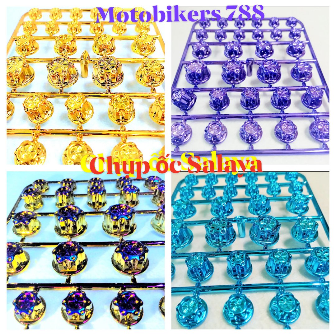 BỘ CHỤP ỐC 3D SALAYA 30 CON - NHIỀU MÀU SẮC