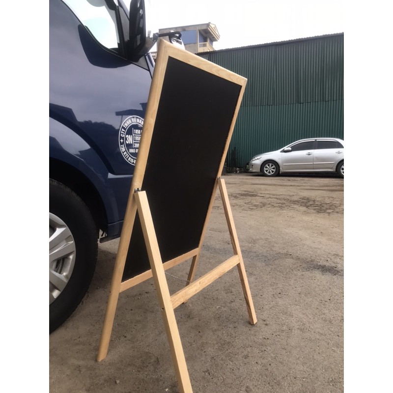 Bảng menu nhà hàng chân gấp KT: 60x120cm( Tặng phấn, bông lau, nam châm + bút dạ quang)