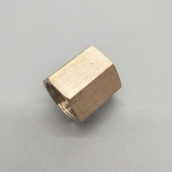 5 cái; Nối ren trong (măng sông) 21mm (1/2 ") loại đồng thau.