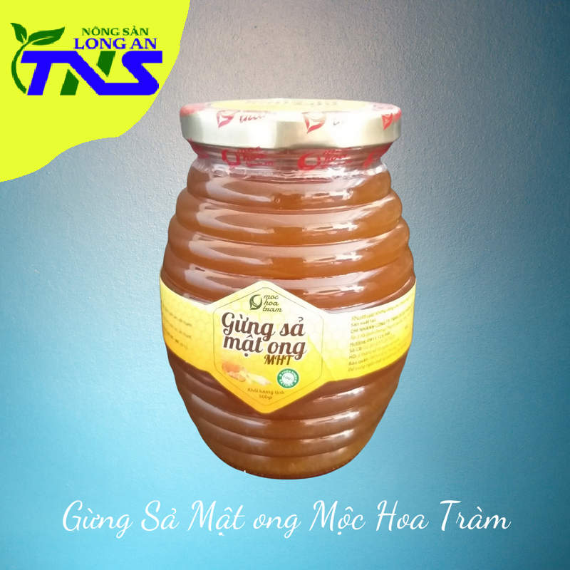 FreeShip-Gừng sả mật ong Mộc Hoa Tràm Long An 500ml