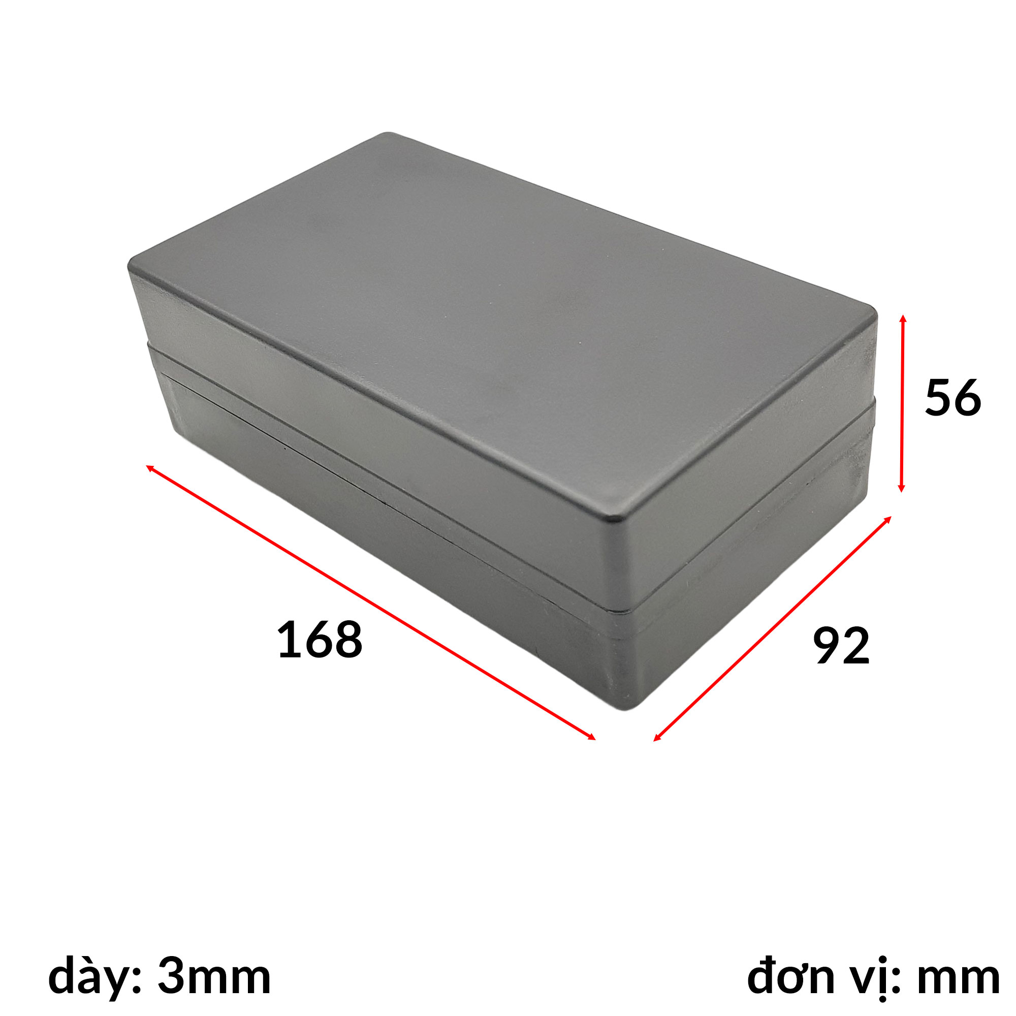 Hộp nhựa III 168x92x56mm