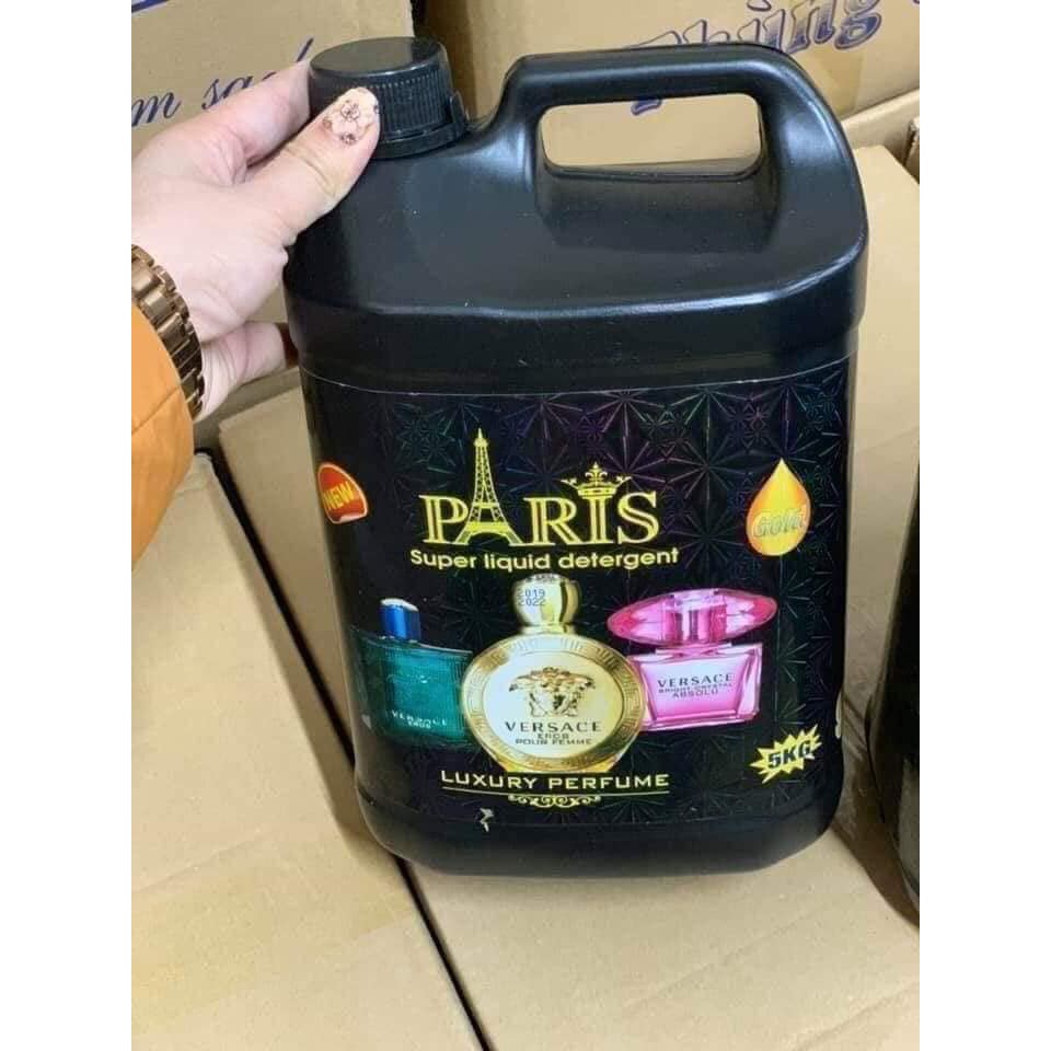 Nước giặt Paris hương nước hoa can 5 lít.