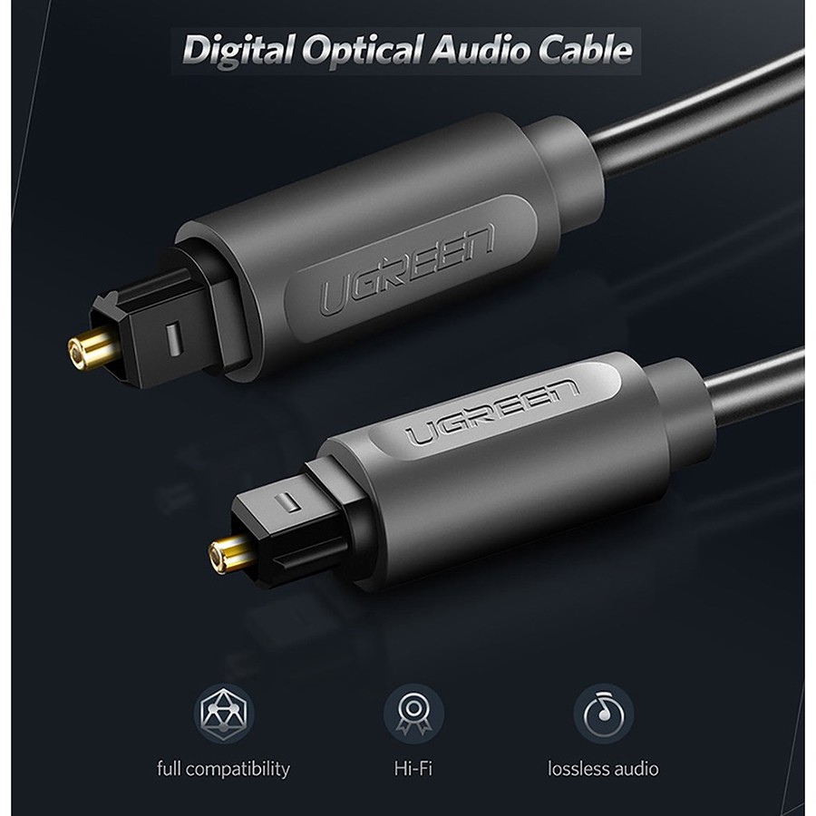 Cáp âm thanh chuẩn quang optical toslink  Ugreen AV122 - Hapustore
