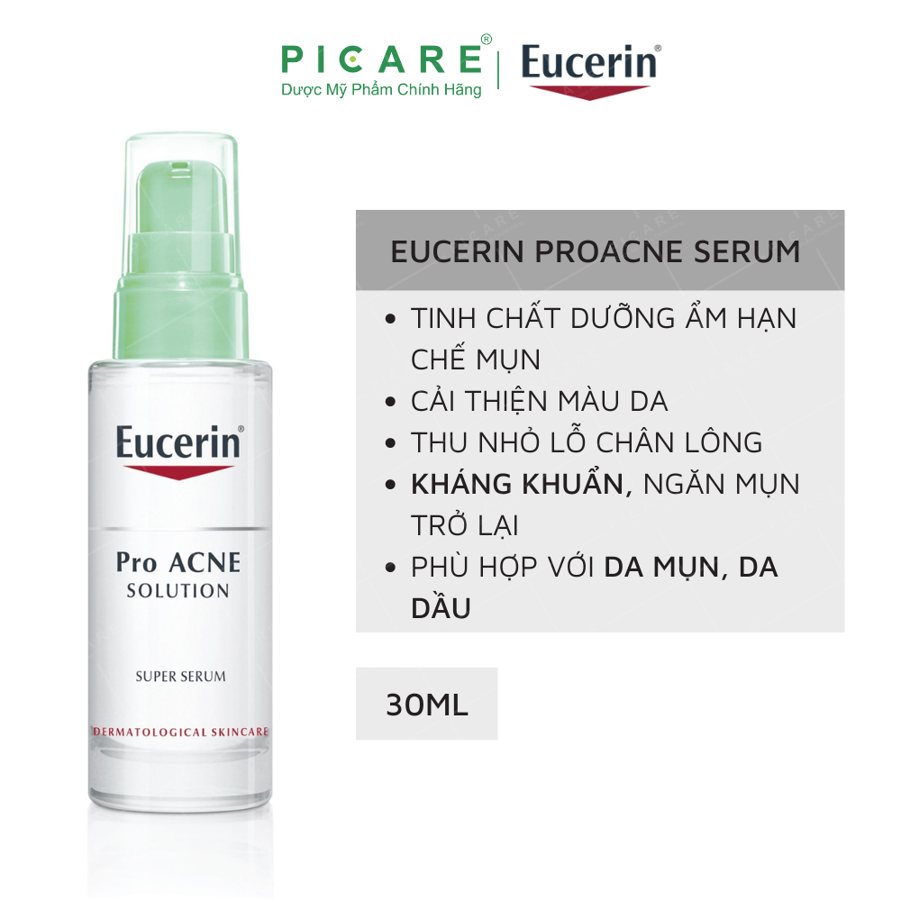 [GIẢM 20K ĐƠN 399K] Eucerin Tinh Chất Giảm Mụn ProAcne Solution Super Serum 30ml-1