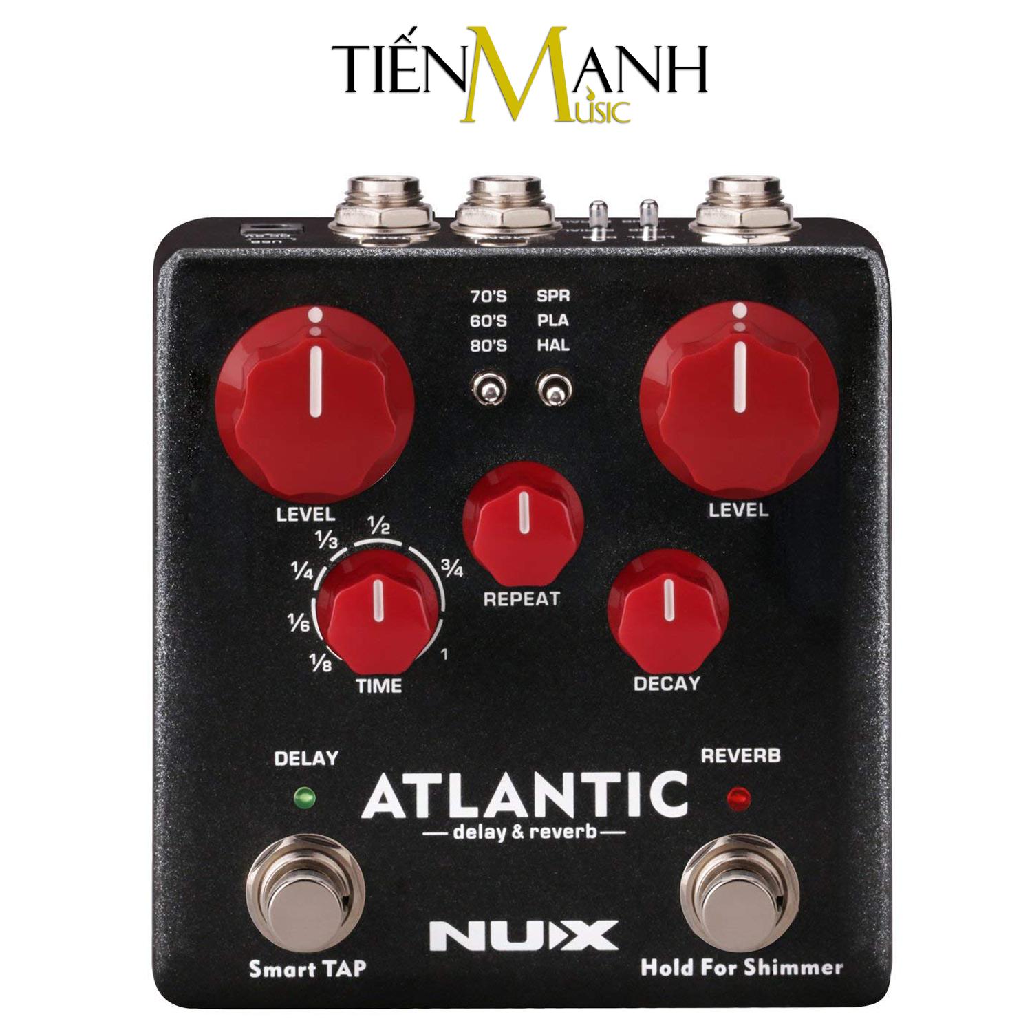 Phơ Đàn Guitar Nux Atlantic Reverb & Delay NDR-5 (Bàn đạp Fuzz Effect Pedal)